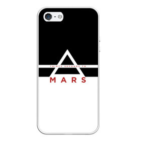 Чехол для iPhone 5/5S матовый с принтом Thirty Seconds to Mars в Санкт-Петербурге, Силикон | Область печати: задняя сторона чехла, без боковых панелей | 30 seconds to mars | 30 секунд до марса | 30stm | thirty seconds to mars | альтернативный | гранж | группа | джаред | знак | лето | надпись | нео | пост | прогрессивный | рок | хард | шеннон