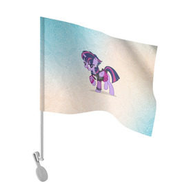 Флаг для автомобиля с принтом My Little Pony в Санкт-Петербурге, 100% полиэстер | Размер: 30*21 см | мой маленький пони | мультфильм