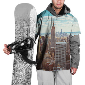 Накидка на куртку 3D с принтом Столица мира (Нью-Йорк) в Санкт-Петербурге, 100% полиэстер |  | america | new york | usa | америка | каменные джунгли | нью йорк | сша