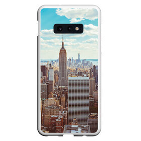 Чехол для Samsung S10E с принтом Столица мира (Нью-Йорк) в Санкт-Петербурге, Силикон | Область печати: задняя сторона чехла, без боковых панелей | america | new york | usa | америка | каменные джунгли | нью йорк | сша