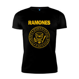 Мужская футболка премиум с принтом Ramones в Санкт-Петербурге, 92% хлопок, 8% лайкра | приталенный силуэт, круглый вырез ворота, длина до линии бедра, короткий рукав | punk | punkrock | панк