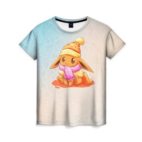 Женская футболка 3D с принтом Покемон Иви в Санкт-Петербурге, 100% полиэфир ( синтетическое хлопкоподобное полотно) | прямой крой, круглый вырез горловины, длина до линии бедер | pokemon | комедия | музыка | мультфильм | мюзикл | покемон | приключения | сказка | фэнтези