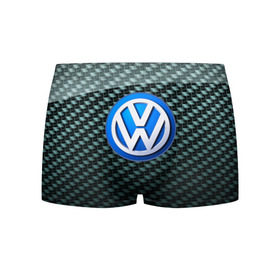 Мужские трусы 3D с принтом Volkswagen SPORT в Санкт-Петербурге, 50% хлопок, 50% полиэстер | классическая посадка, на поясе мягкая тканевая резинка | Тематика изображения на принте: 