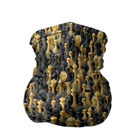 Бандана-труба 3D с принтом Шахматы в Санкт-Петербурге, 100% полиэстер, ткань с особыми свойствами — Activecool | плотность 150‒180 г/м2; хорошо тянется, но сохраняет форму | игра | настолка | настольная | паттерн | пешка | толпа | ферзь | фигуры