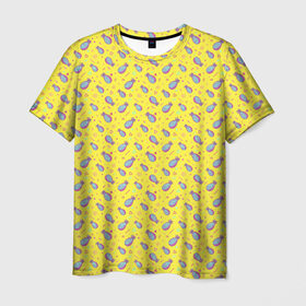 Мужская футболка 3D с принтом Ананас в Санкт-Петербурге, 100% полиэфир | прямой крой, круглый вырез горловины, длина до линии бедер | ананас | еда | фрукты
