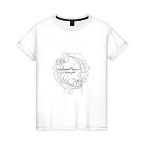 Женская футболка хлопок с принтом Evanescence в Санкт-Петербурге, 100% хлопок | прямой крой, круглый вырез горловины, длина до линии бедер, слегка спущенное плечо | 