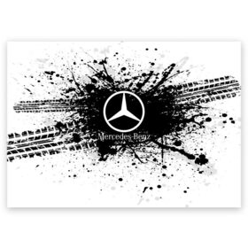 Поздравительная открытка с принтом Mercedes-Benz в Санкт-Петербурге, 100% бумага | плотность бумаги 280 г/м2, матовая, на обратной стороне линовка и место для марки
 | auto | automobile | car | carbon | machine | motor | motor car | sport car | автомашина | бренд | легковой автомобиmercedes benzль | марка | спортивный автомобиль | тачка