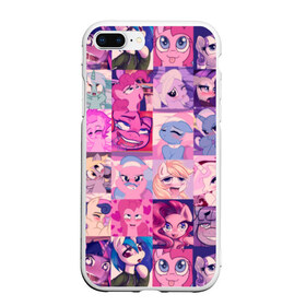 Чехол для iPhone 7Plus/8 Plus матовый с принтом My Little Pony Ahegao в Санкт-Петербурге, Силикон | Область печати: задняя сторона чехла, без боковых панелей | Тематика изображения на принте: 