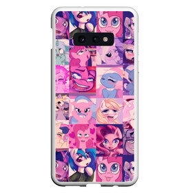 Чехол для Samsung S10E с принтом My Little Pony Ahegao в Санкт-Петербурге, Силикон | Область печати: задняя сторона чехла, без боковых панелей | Тематика изображения на принте: 