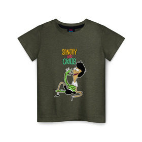 Детская футболка хлопок с принтом Санджей и Крейг в Санкт-Петербурге, 100% хлопок | круглый вырез горловины, полуприлегающий силуэт, длина до линии бедер | sanjay and craig | крейг | мультфильм | санджей