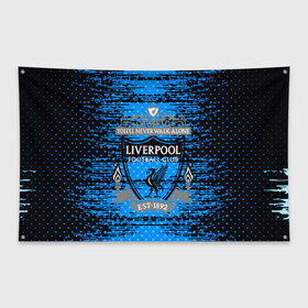 Флаг-баннер с принтом Liverpool sport uniform в Санкт-Петербурге, 100% полиэстер | размер 67 х 109 см, плотность ткани — 95 г/м2; по краям флага есть четыре люверса для крепления | football | soccer | ливерпуль
