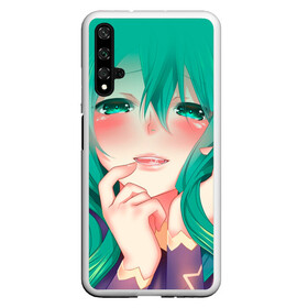 Чехол для Honor 20 с принтом Miku Ahegao в Санкт-Петербурге, Силикон | Область печати: задняя сторона чехла, без боковых панелей | вокалоид | зеленоволосая девушка | мику ахегао | хатсуне мику