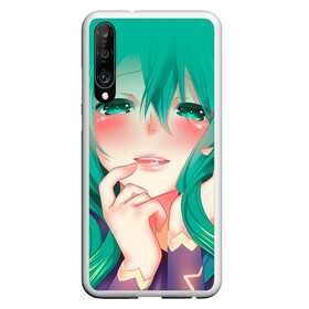 Чехол для Honor P30 с принтом Miku Ahegao в Санкт-Петербурге, Силикон | Область печати: задняя сторона чехла, без боковых панелей | вокалоид | зеленоволосая девушка | мику ахегао | хатсуне мику