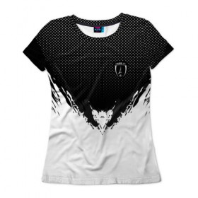 Женская футболка 3D с принтом Paris black 2018 в Санкт-Петербурге, 100% полиэфир ( синтетическое хлопкоподобное полотно) | прямой крой, круглый вырез горловины, длина до линии бедер | football | soccer | париж