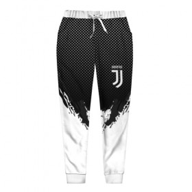Женские брюки 3D с принтом Juventus black 2018 в Санкт-Петербурге, полиэстер 100% | прямой крой, два кармана без застежек по бокам, с мягкой трикотажной резинкой на поясе и по низу штанин. В поясе для дополнительного комфорта — широкие завязки | 