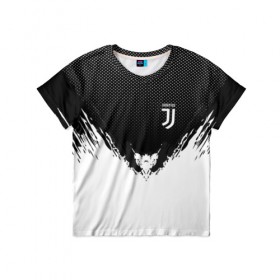 Детская футболка 3D с принтом Juventus black 2018 в Санкт-Петербурге, 100% гипоаллергенный полиэфир | прямой крой, круглый вырез горловины, длина до линии бедер, чуть спущенное плечо, ткань немного тянется | 