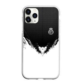 Чехол для iPhone 11 Pro Max матовый с принтом Real Madrid black 2018 в Санкт-Петербурге, Силикон |  | football | soccer | реал мадрид