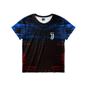 Детская футболка 3D с принтом Juventus abstract collection в Санкт-Петербурге, 100% гипоаллергенный полиэфир | прямой крой, круглый вырез горловины, длина до линии бедер, чуть спущенное плечо, ткань немного тянется | football | soccer | ювентус