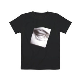 Детская футболка хлопок с принтом Глаз Давида в Санкт-Петербурге, 100% хлопок | круглый вырез горловины, полуприлегающий силуэт, длина до линии бедер | глаз | искусство | скульптура | художник