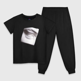 Детская пижама хлопок с принтом Глаз Давида в Санкт-Петербурге, 100% хлопок |  брюки и футболка прямого кроя, без карманов, на брюках мягкая резинка на поясе и по низу штанин
 | глаз | искусство | скульптура | художник