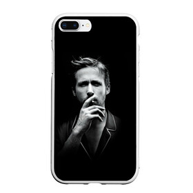 Чехол для iPhone 7Plus/8 Plus матовый с принтом Ryan Gosling в Санкт-Петербурге, Силикон | Область печати: задняя сторона чехла, без боковых панелей | ryan gosling | актер | райан гослинг