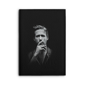 Обложка для автодокументов с принтом Ryan Gosling в Санкт-Петербурге, натуральная кожа |  размер 19,9*13 см; внутри 4 больших “конверта” для документов и один маленький отдел — туда идеально встанут права | Тематика изображения на принте: ryan gosling | актер | райан гослинг