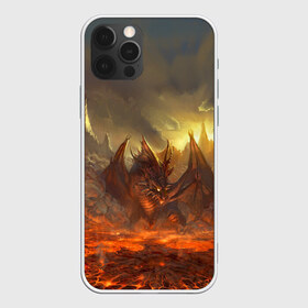 Чехол для iPhone 12 Pro Max с принтом Fire Dragon в Санкт-Петербурге, Силикон |  | Тематика изображения на принте: goddess of destruction | line age | line age ii | lineage ii | линейка