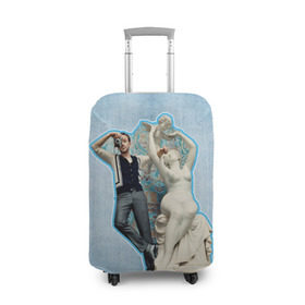 Чехол для чемодана 3D с принтом Райан Гослинг_11 в Санкт-Петербурге, 86% полиэфир, 14% спандекс | двустороннее нанесение принта, прорези для ручек и колес | ryan gosling | актер | райан гослинг