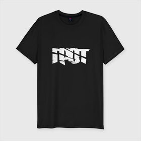 Мужская футболка премиум с принтом ГРОТ в Санкт-Петербурге, 92% хлопок, 8% лайкра | приталенный силуэт, круглый вырез ворота, длина до линии бедра, короткий рукав | grot | rap | грот | рэп