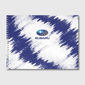 Альбом для рисования с принтом Subaru в Санкт-Петербурге, 100% бумага
 | матовая бумага, плотность 200 мг. | auto | car | race | subaru | авто | гонки | краска | краски | марка | машина | субару