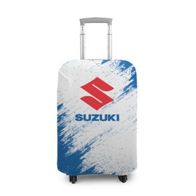 Чехол для чемодана 3D с принтом Suzuki в Санкт-Петербурге, 86% полиэфир, 14% спандекс | двустороннее нанесение принта, прорези для ручек и колес | auto | car | race | suzuki | авто | гонки | краска | краски | марка | машина | сузуки