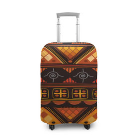 Чехол для чемодана 3D с принтом Aztec ornament в Санкт-Петербурге, 86% полиэфир, 14% спандекс | двустороннее нанесение принта, прорези для ручек и колес | aztec | geometry | pattern | symbol | world | ацтек | геометрия | народный | орнамент | символы | узор | этника | этнический