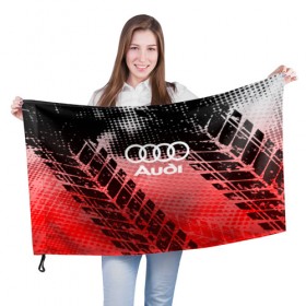 Флаг 3D с принтом Audi sport auto motors в Санкт-Петербурге, 100% полиэстер | плотность ткани — 95 г/м2, размер — 67 х 109 см. Принт наносится с одной стороны | audi | auto | automobile | car | carbon | machine | motor | motor car | sport car | автомашина | ауди | бренд | легковой автомобиль | марка | спортивный автомобиль | тачка