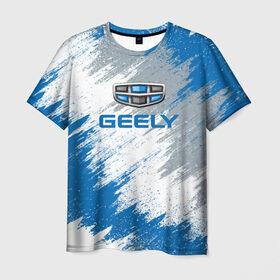Мужская футболка 3D с принтом GEELY в Санкт-Петербурге, 100% полиэфир | прямой крой, круглый вырез горловины, длина до линии бедер | auto | car | geely | race | авто | гонки | джили | краска | краски | марка | машина