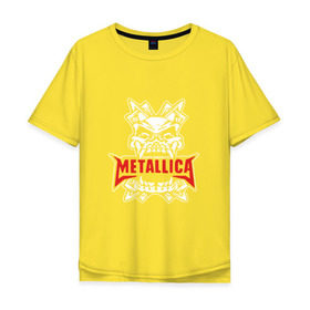Мужская футболка хлопок Oversize с принтом Metallica, death magnetic в Санкт-Петербурге, 100% хлопок | свободный крой, круглый ворот, “спинка” длиннее передней части | m | metallica | группа | джеймс хэтфилд | кирк хэмметт | ларс ульрих | метал | металика | металлика | миталика | музыка | роберт трухильо | рок | трэш | трэшметал | хард | хардрок | хеви | хевиметал