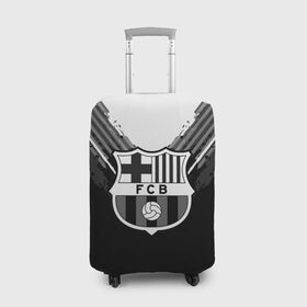 Чехол для чемодана 3D с принтом Barcelona abstract original в Санкт-Петербурге, 86% полиэфир, 14% спандекс | двустороннее нанесение принта, прорези для ручек и колес | football | soccer | барселона