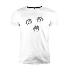 Мужская футболка премиум с принтом Ahegao в Санкт-Петербурге, 92% хлопок, 8% лайкра | приталенный силуэт, круглый вырез ворота, длина до линии бедра, короткий рукав | ahegao | anime | аниме | ахегао