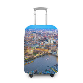 Чехол для чемодана 3D с принтом Лондон в Санкт-Петербурге, 86% полиэфир, 14% спандекс | двустороннее нанесение принта, прорези для ручек и колес | england | london | англия | великобритания | город | европа | королевство | лондон | мегаполис | путешествие | столица | туризм