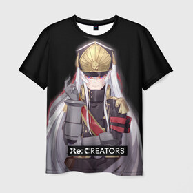Мужская футболка 3D с принтом Re:Creators 3 в Санкт-Петербурге, 100% полиэфир | прямой крой, круглый вырез горловины, длина до линии бедер | re:creators | troyca | аниме