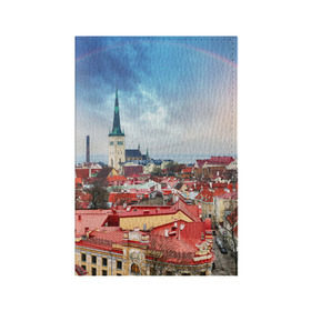 Обложка для паспорта матовая кожа с принтом Таллин (Эстония) в Санкт-Петербурге, натуральная матовая кожа | размер 19,3 х 13,7 см; прозрачные пластиковые крепления | estonia | tallin | город | европа | путешествие | таллин | туризм | эстония