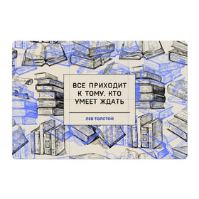 Магнитный плакат 3Х2 с принтом Цитаты Толстого в Санкт-Петербурге, Полимерный материал с магнитным слоем | 6 деталей размером 9*9 см | Тематика изображения на принте: 