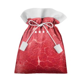 Подарочный 3D мешок с принтом Мясо 100% в Санкт-Петербурге, 100% полиэстер | Размер: 29*39 см | fcsm | football | sp | мясные | футбольный клуб