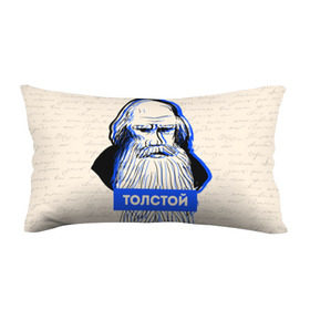 Подушка 3D антистресс с принтом Лев Толстой в Санкт-Петербурге, наволочка — 100% полиэстер, наполнитель — вспененный полистирол | состоит из подушки и наволочки на молнии | 
