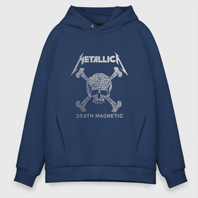 Мужское худи Oversize хлопок с принтом Metallica death magnetic в Санкт-Петербурге, френч-терри — 70% хлопок, 30% полиэстер. Мягкий теплый начес внутри —100% хлопок | боковые карманы, эластичные манжеты и нижняя кромка, капюшон на магнитной кнопке | metallica | джеймс хэтфилд | кирк хэмметт | ларс ульрих | металлика | роберт трухильо | рок группа