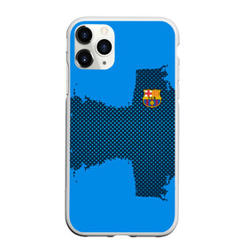 Чехол для iPhone 11 Pro матовый с принтом BARCELONA SPORT BLUE в Санкт-Петербурге, Силикон |  | football | soccer | барселона