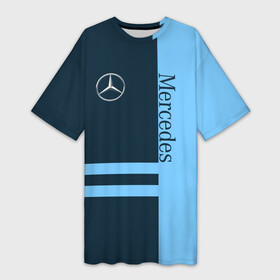 Платье-футболка 3D с принтом Mercedes в Санкт-Петербурге,  |  | b класс | benz | c класс | e класс | mercedes | s класс | а класс | авто | автомобиль | бенз | знак | лого | машина | мерен | мерин | мерс | мерседес | седан | символ | спорт | тачка | хэтчбек | эмблема