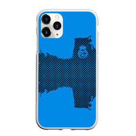 Чехол для iPhone 11 Pro Max матовый с принтом REAL MADRID SPORT BLUE в Санкт-Петербурге, Силикон |  | Тематика изображения на принте: football | soccer | реал мадрид