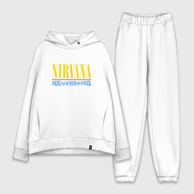 Женский костюм хлопок Oversize с принтом Nirvana nevermino в Санкт-Петербурге,  |  | cobain | kurt | nevermino | nirvana | альтернативный | гранж | грол | группа | дональд | кобейн | курт | музыка | надпись | нервана | нирвана | новоселич | певец | рок | смайл | смайлик | солист