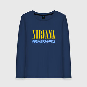 Женский лонгслив хлопок с принтом Nirvana nevermino в Санкт-Петербурге, 100% хлопок |  | cobain | kurt | nevermino | nirvana | альтернативный | гранж | грол | группа | дональд | кобейн | курт | музыка | надпись | нервана | нирвана | новоселич | певец | рок | смайл | смайлик | солист