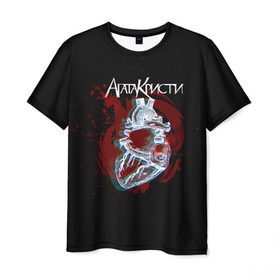 Мужская футболка 3D с принтом Агата Кристи в Санкт-Петербурге, 100% полиэфир | прямой крой, круглый вырез горловины, длина до линии бедер | Тематика изображения на принте: 